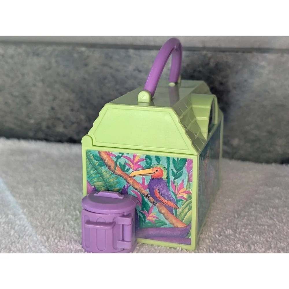 Vintage Pound Puppies 1995 Jungle Mini Compact 2 Figures Tiger Elephant READ